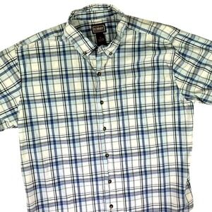 Vintage CE Schmidt Shirt Men XL‎ Plaid Workwear Hike Spring Outdoors Walk Preppy